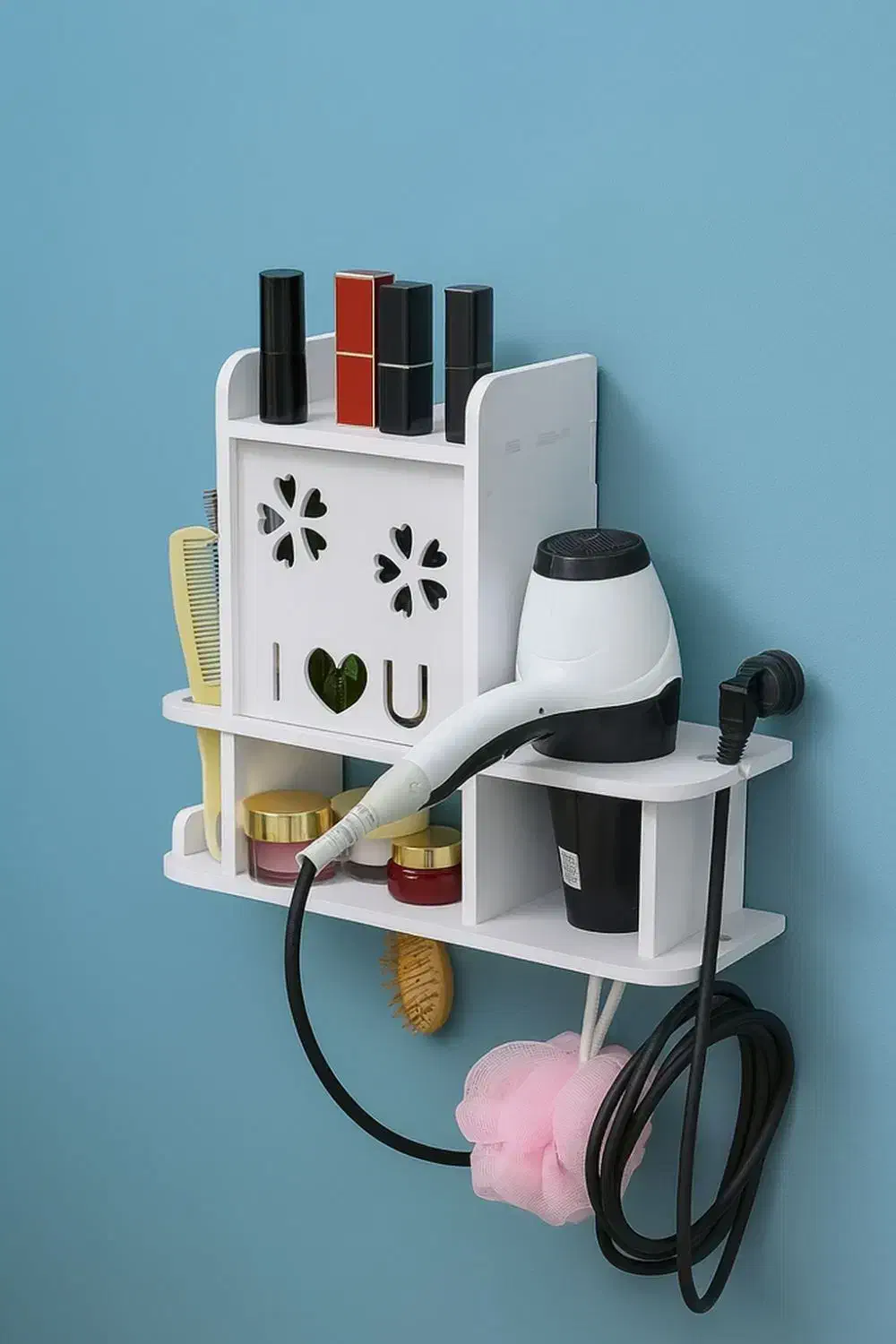 شِلف دیواری جاسشواری و شانه برس توالت حمام ضدآب|لوازم حمام|مشهد, مقدم|دیوار