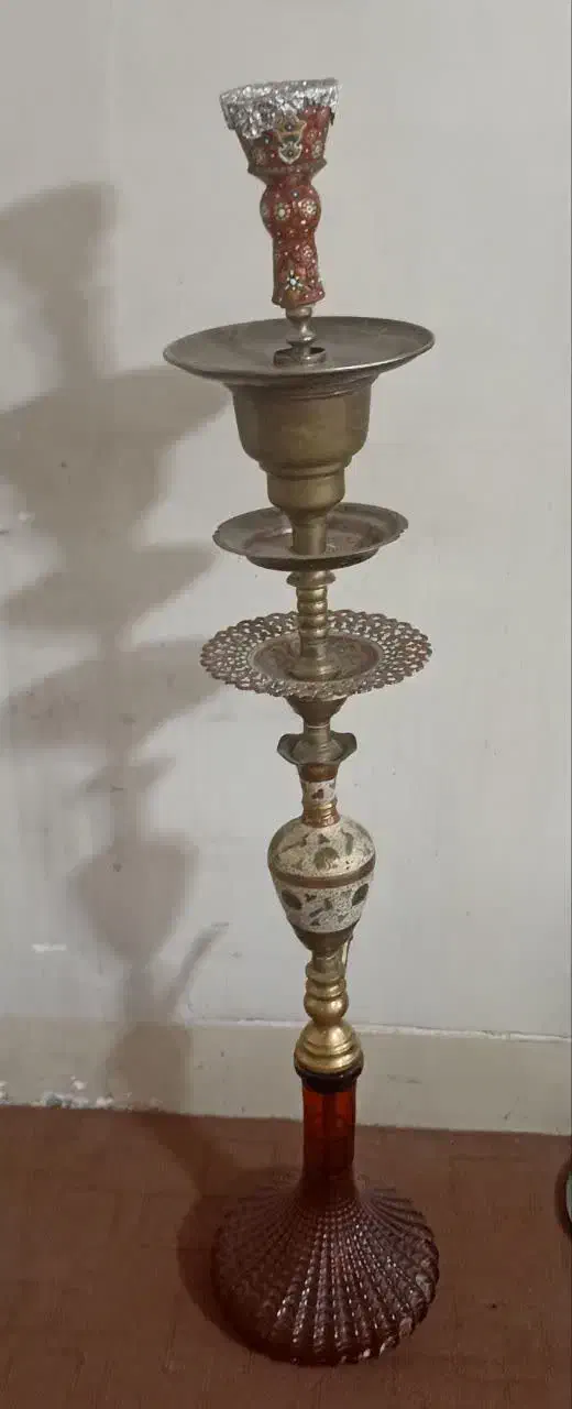 قلیان عربی جنس بدنه برنج معرق کاری|زیورآلات و اکسسوری|فولادشهر, A2|دیوار