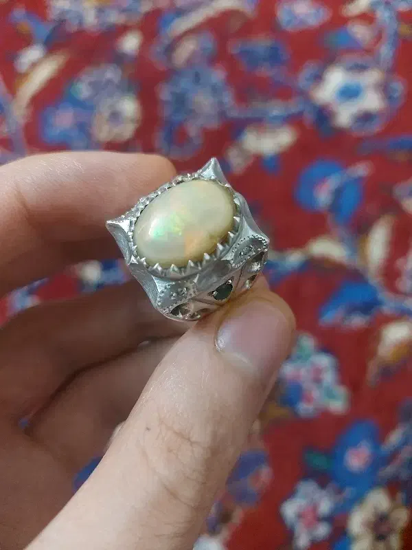 انگشتر اوپال دستساز استاد جراح|جواهرات|تهران, هاشمآباد|دیوار