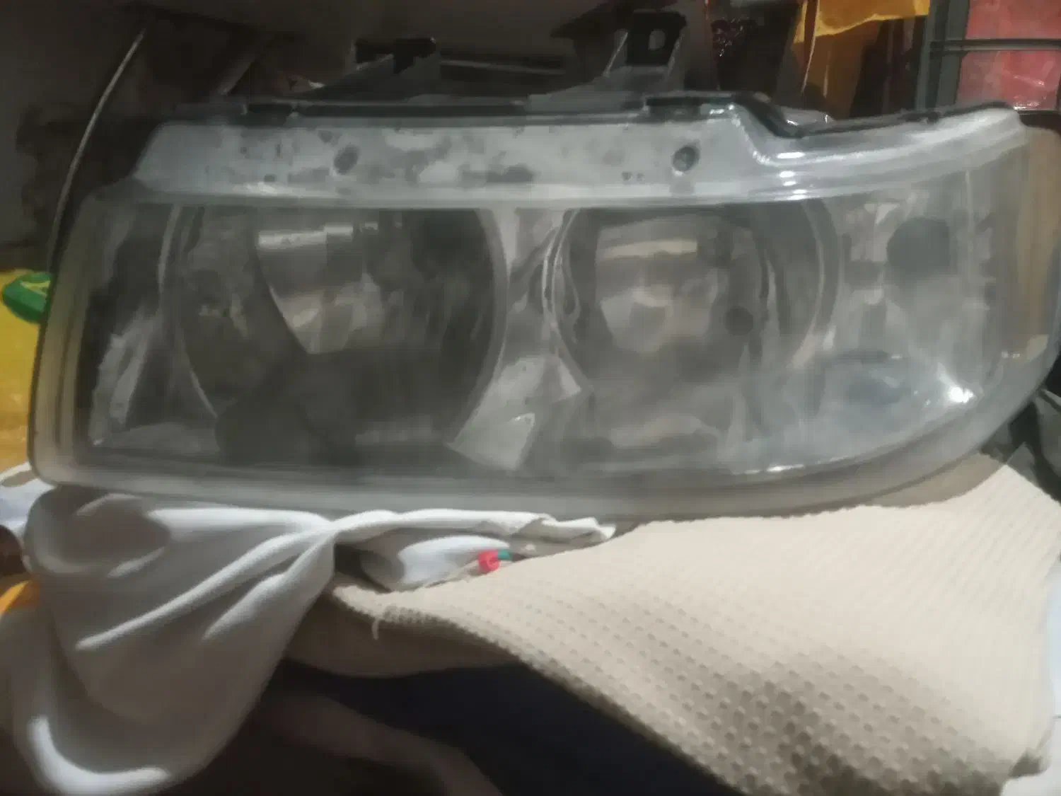 یک جفت چراغ جلو سمند تمیز|قطعات یدکی و لوازم جانبی|آمل, |دیوار