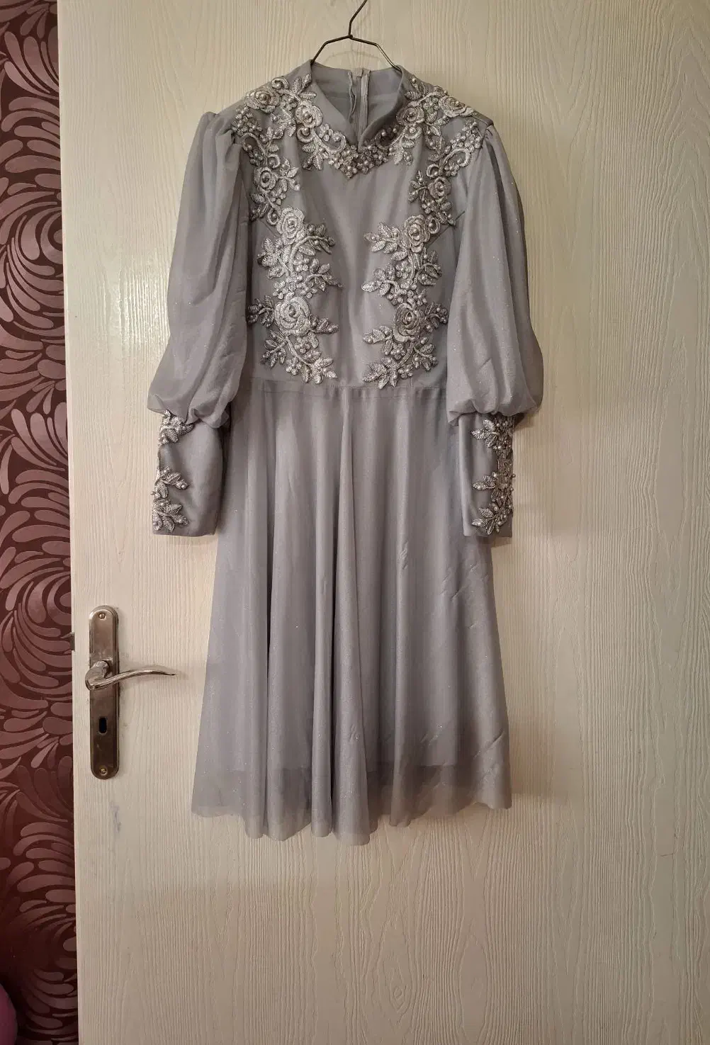 پیراهن مجلسی حریر شاین مناسب ۳۸تا ۴۰ گاها ۴۲|لباس|پردیس, فاز ۳|دیوار