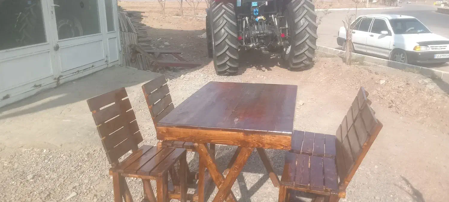 انواع مدل های میز نهار خوری چوب روس ضمانتی|میز و صندلی غذاخوری|میان جلگه, |دیوار