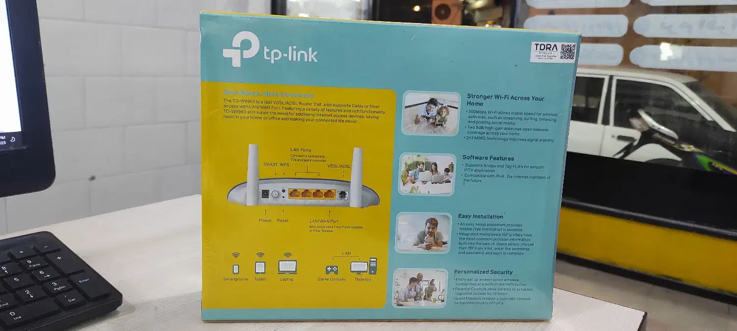 مودم VDSL/ADSL تی پی-لینک مدلW9960|مودم و تجهیزات شبکه|شوش, |دیوار