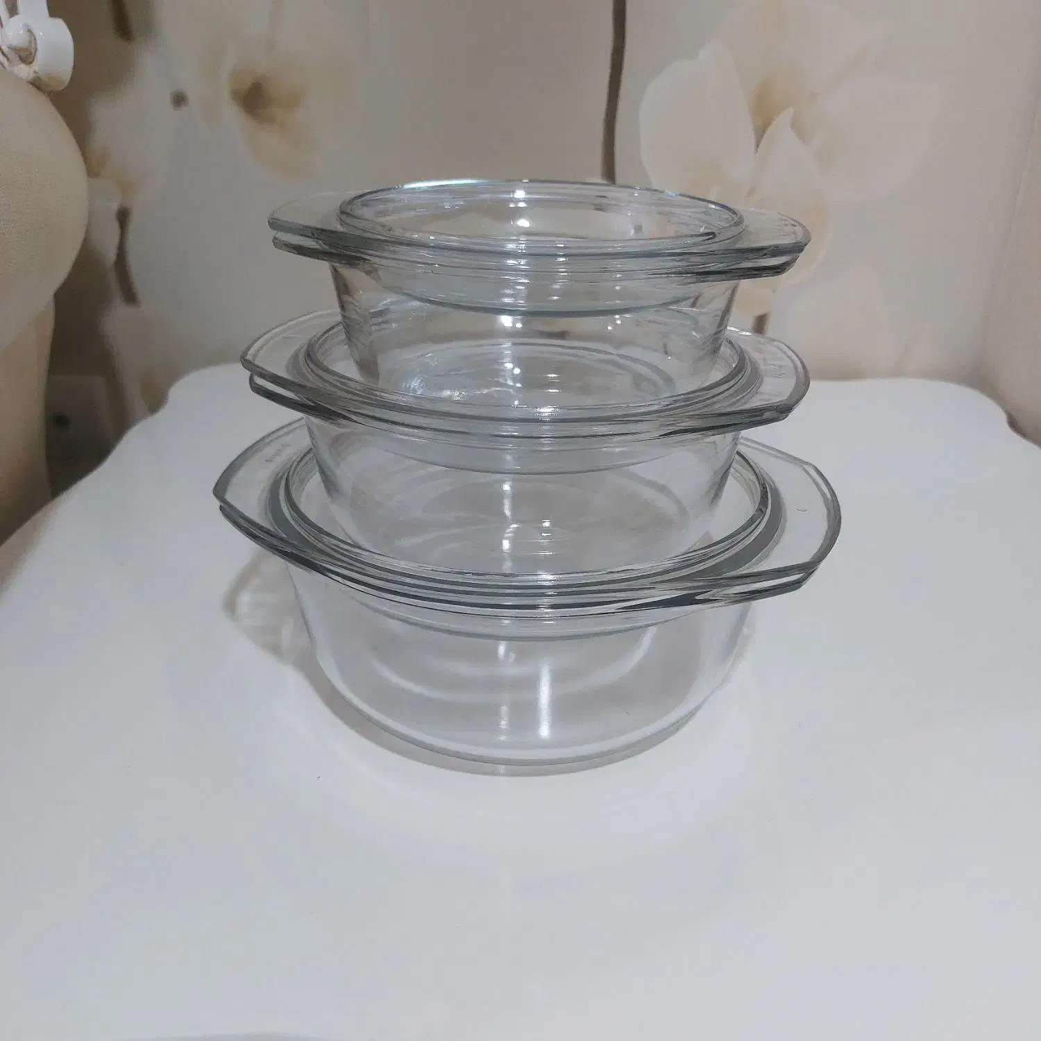 قابلمه پیرکس برند کریستال اصل|ظروف پختوپز|سنندج, |دیوار