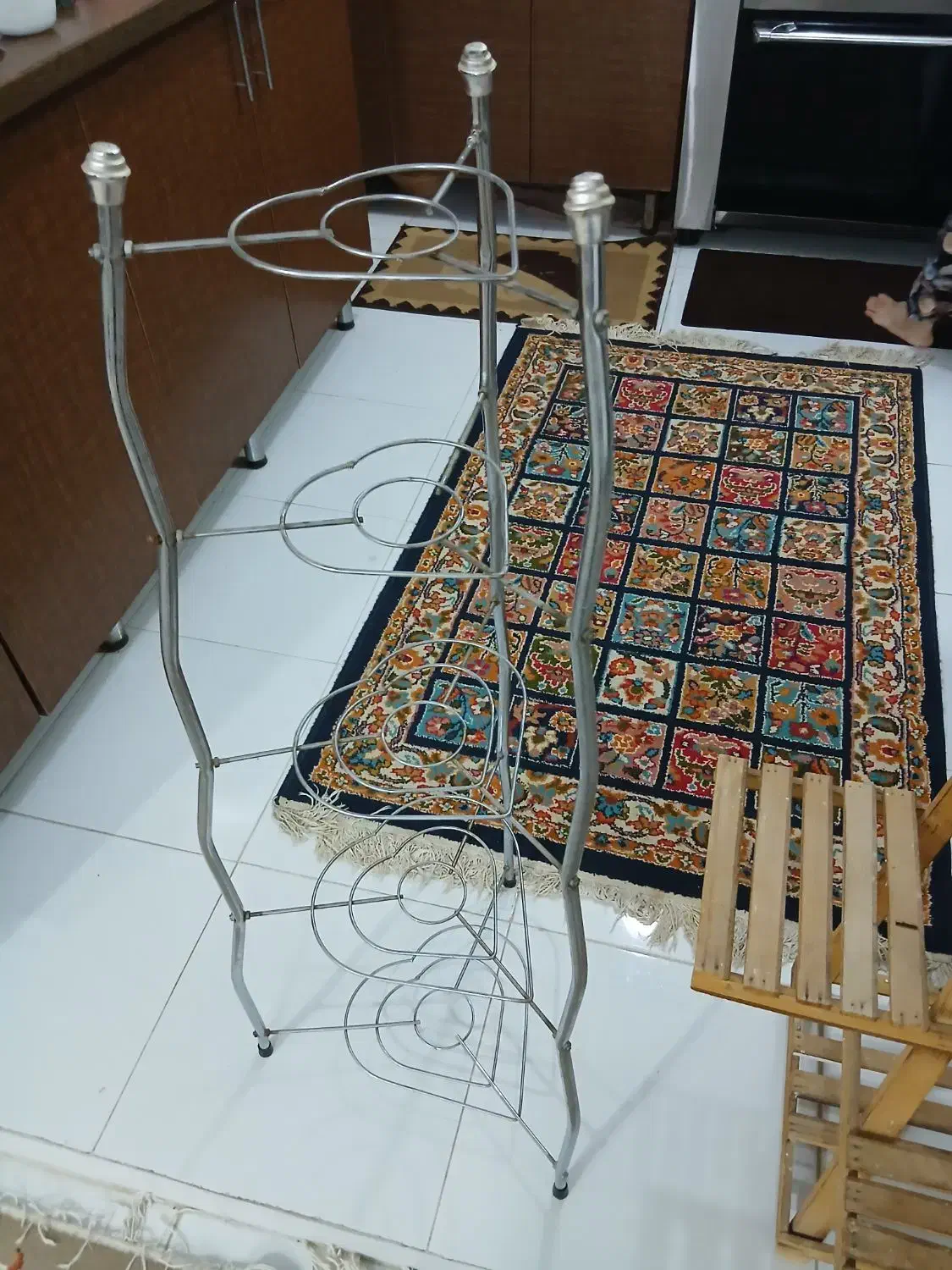 پایه قابلمه استیل تمیز ۵طبقه|آبچکان و نظمدهنده ظروف|مشهد, پنجتن|دیوار