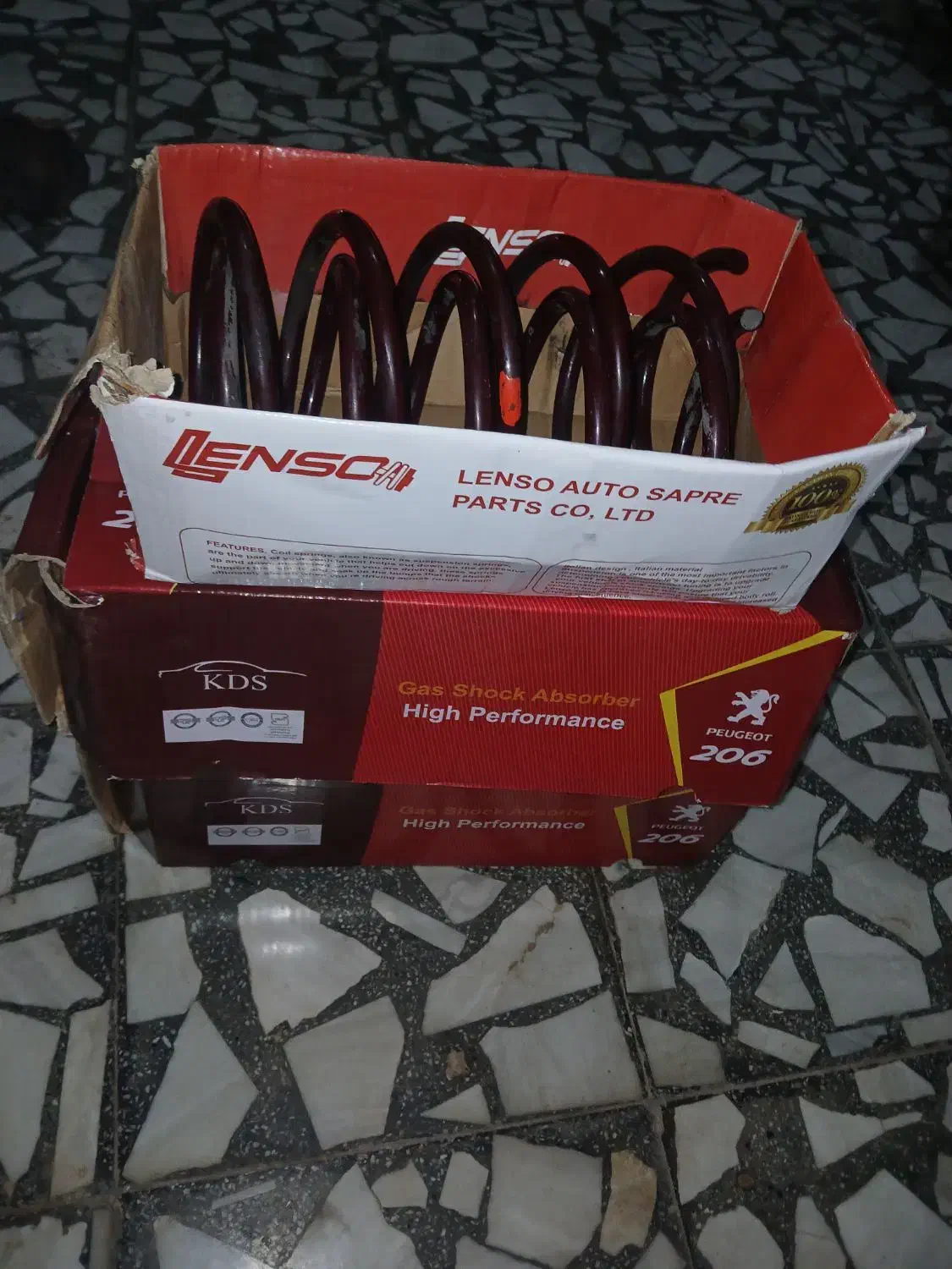 یک جفت کمک kdsپوسته کوتاه با فنر لنزو سایز۳۲|قطعات یدکی و لوازم جانبی|رشت, نخودچر|دیوار