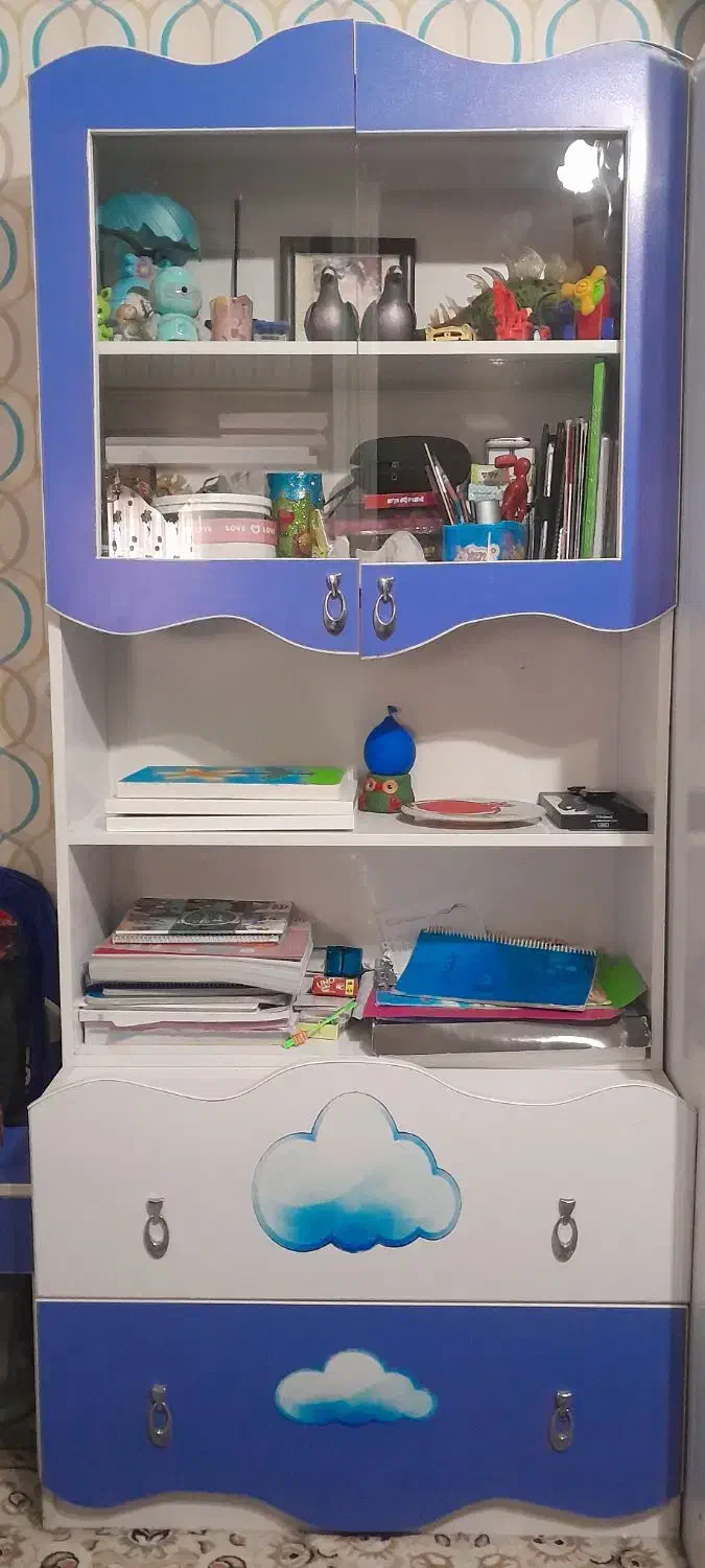 سرویس خواب کامل کودک و نوجوان با ۲ تخت کامل|تخت و سرویس خواب|شیراز, آزادگان|دیوار