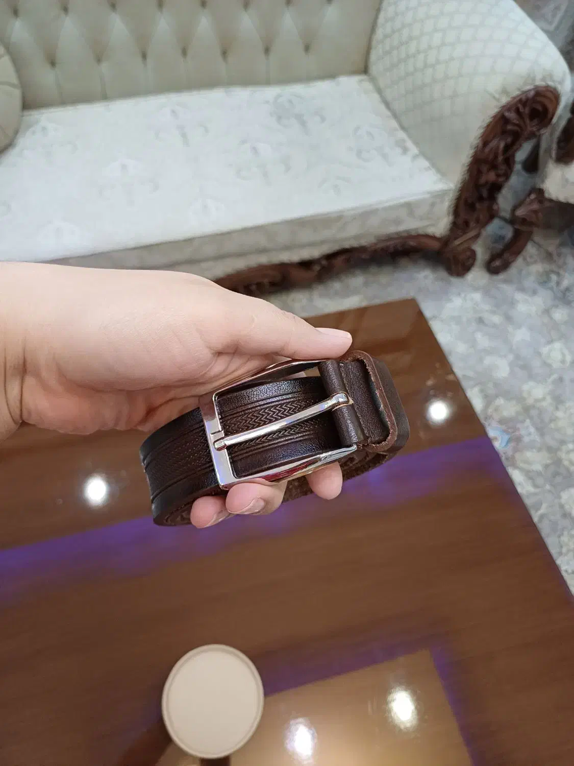 کمربند مردانه چرم گاومیش|کیف، کفش، کمربند|اندیشه, اندیشه فاز ۶|دیوار