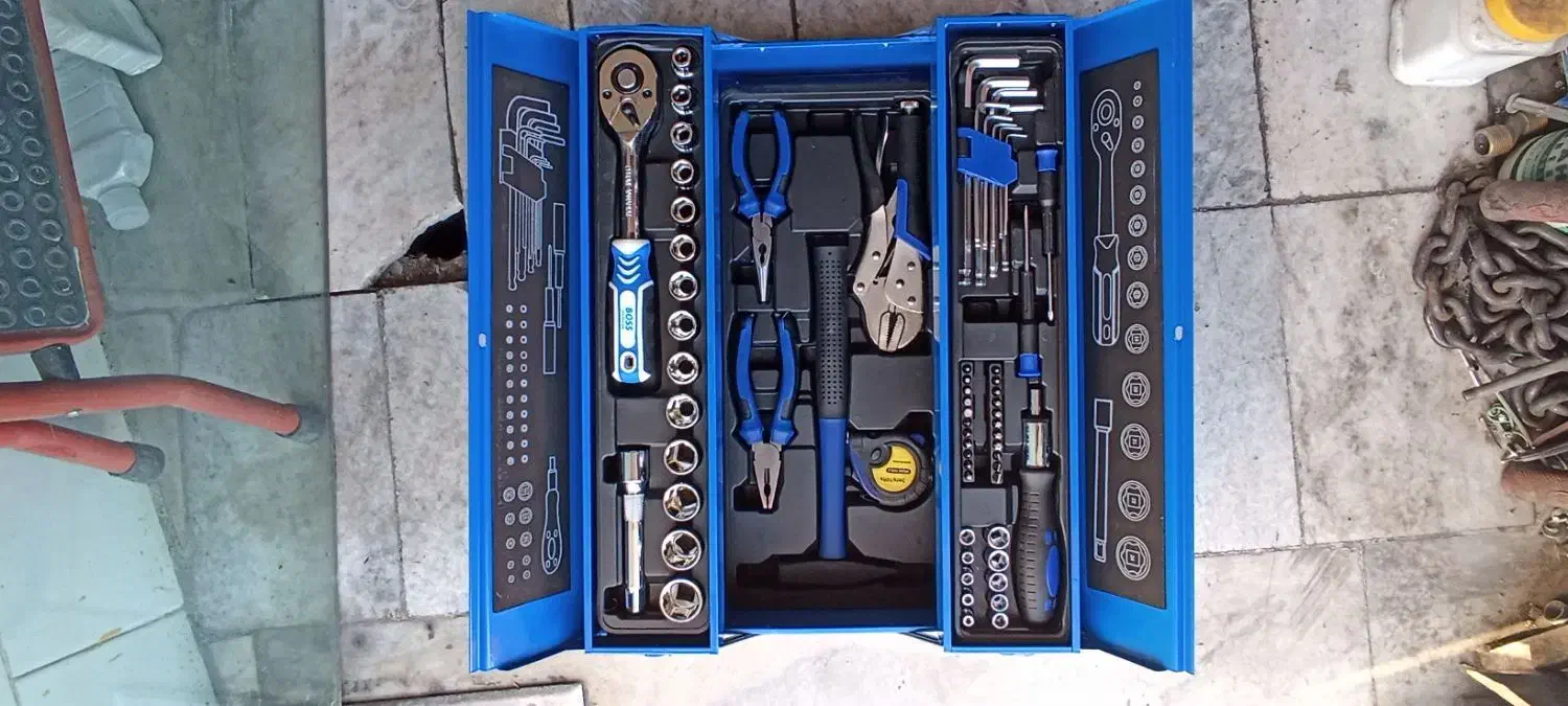 جعبه بکس۶۵پارچه تکنولوژی المان بکس پایه بلند|ابزارآلات|اصفهان, پوریای ولی|دیوار