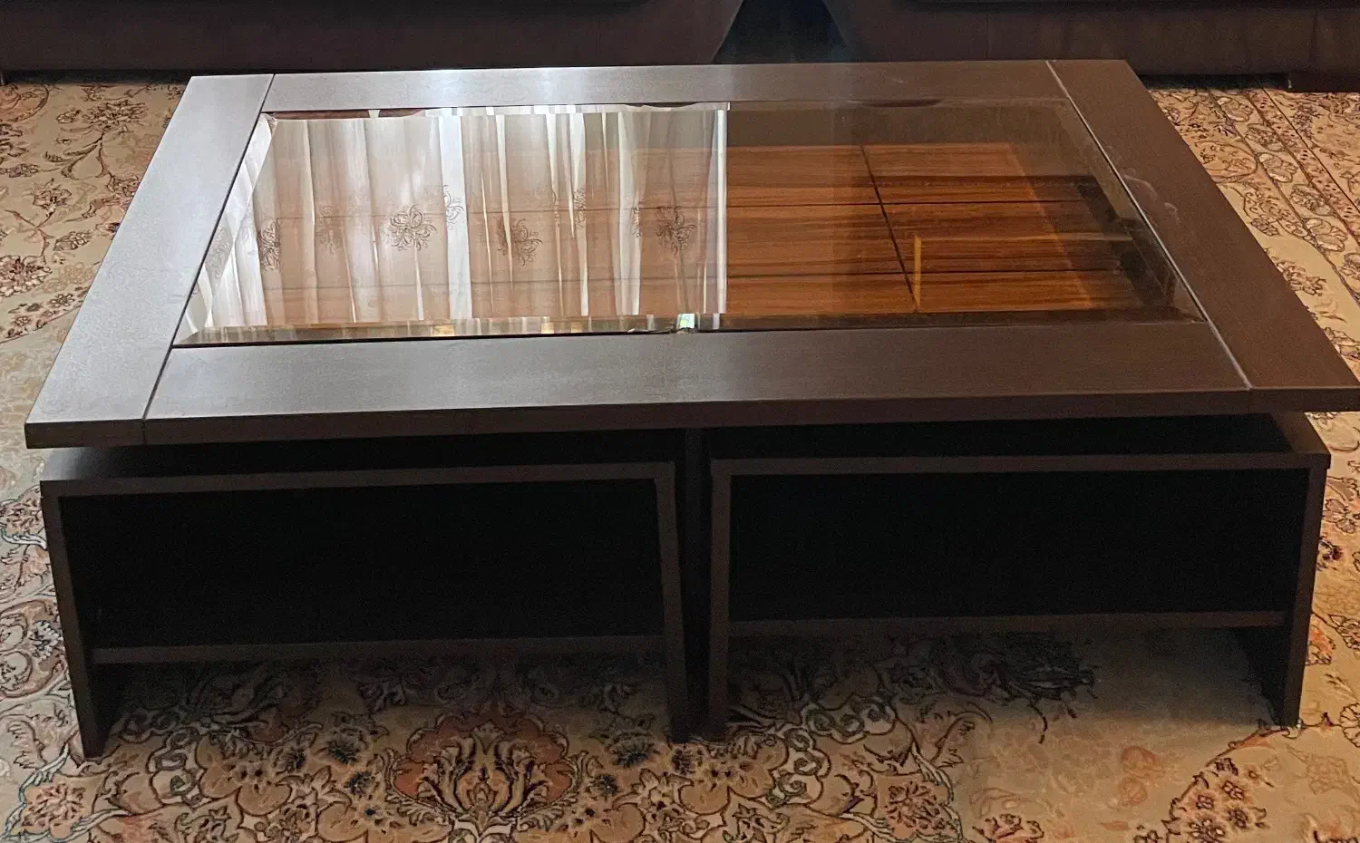 میز جلو مبلی چوبی در حد نو|مبلمان خانگی و میز عسلی|مشهد, نیروی هوایی|دیوار