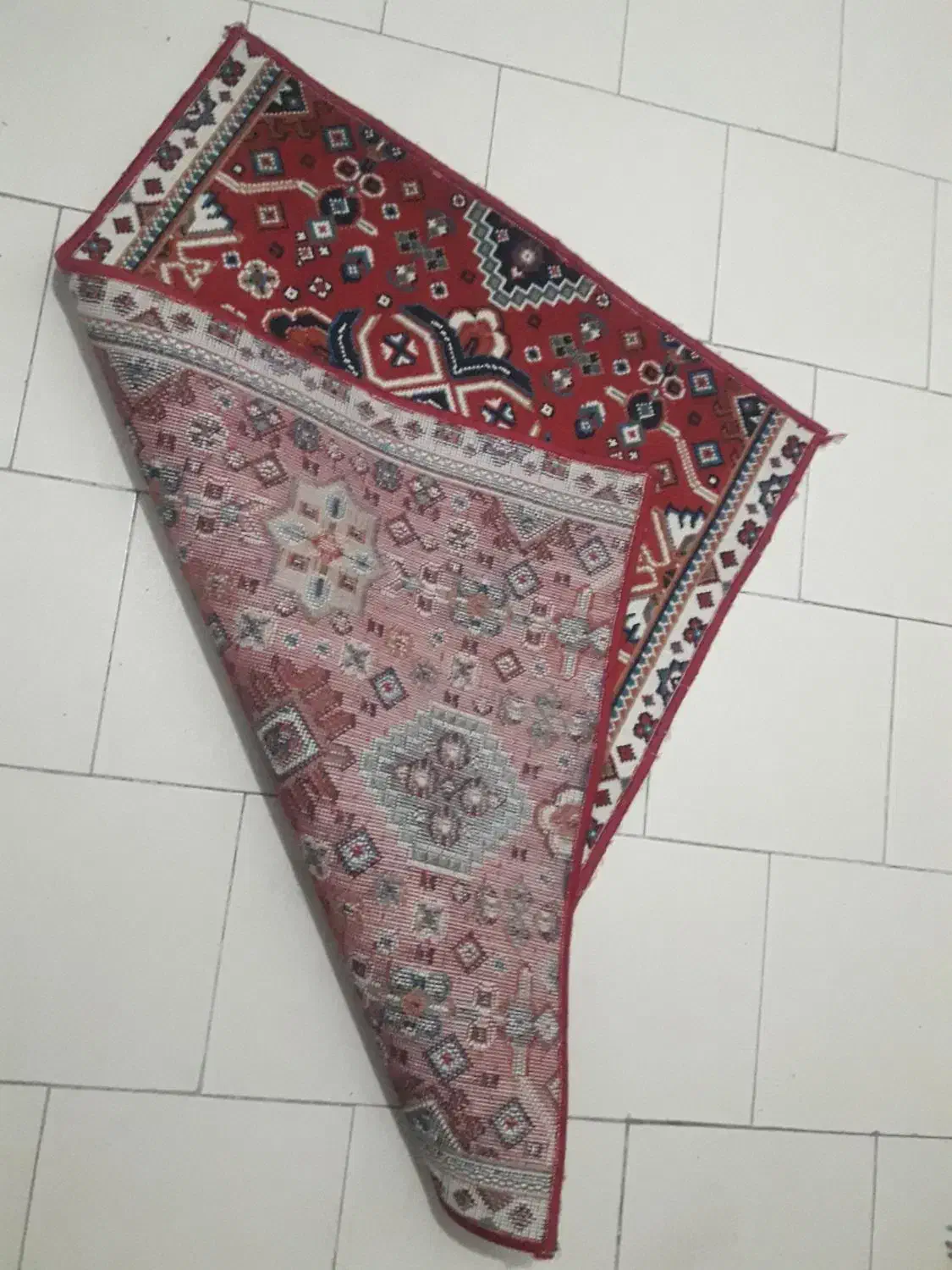 گلیم فرش زیر پایی|گلیم، جاجیم، گبه|زنجان, |دیوار