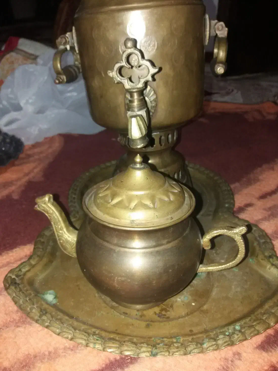 سماور روسی اصل|سماور، چایساز، قهوهساز|نهاوند, |دیوار