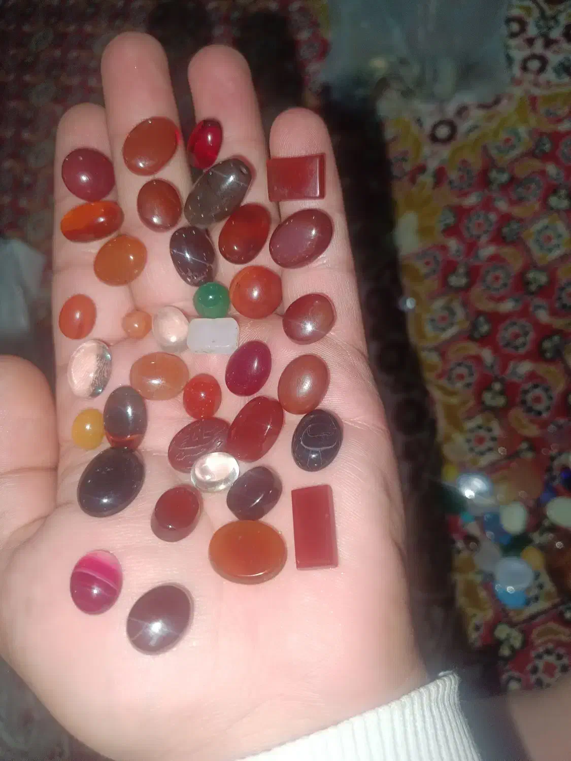 نگین های عقیق فیروزه شجری یاقوت شرفشمس|جواهرات|بستان آباد, |دیوار