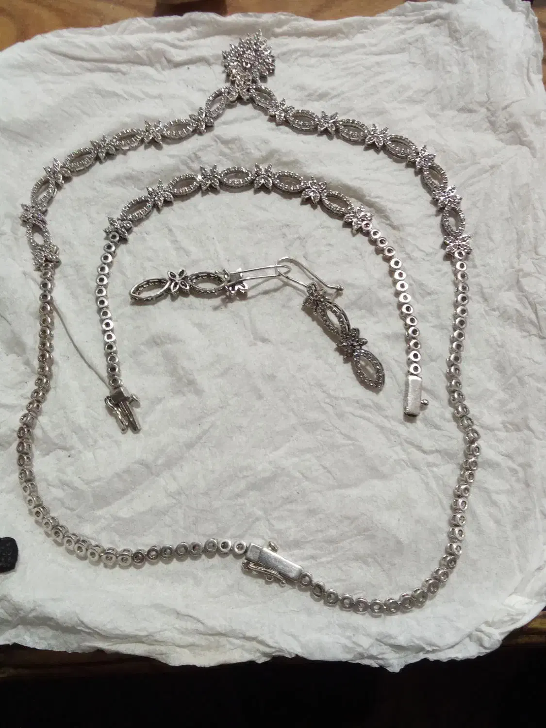 ست نقره زنانه نصف قیمت مغازه|جواهرات|زنجان, |دیوار