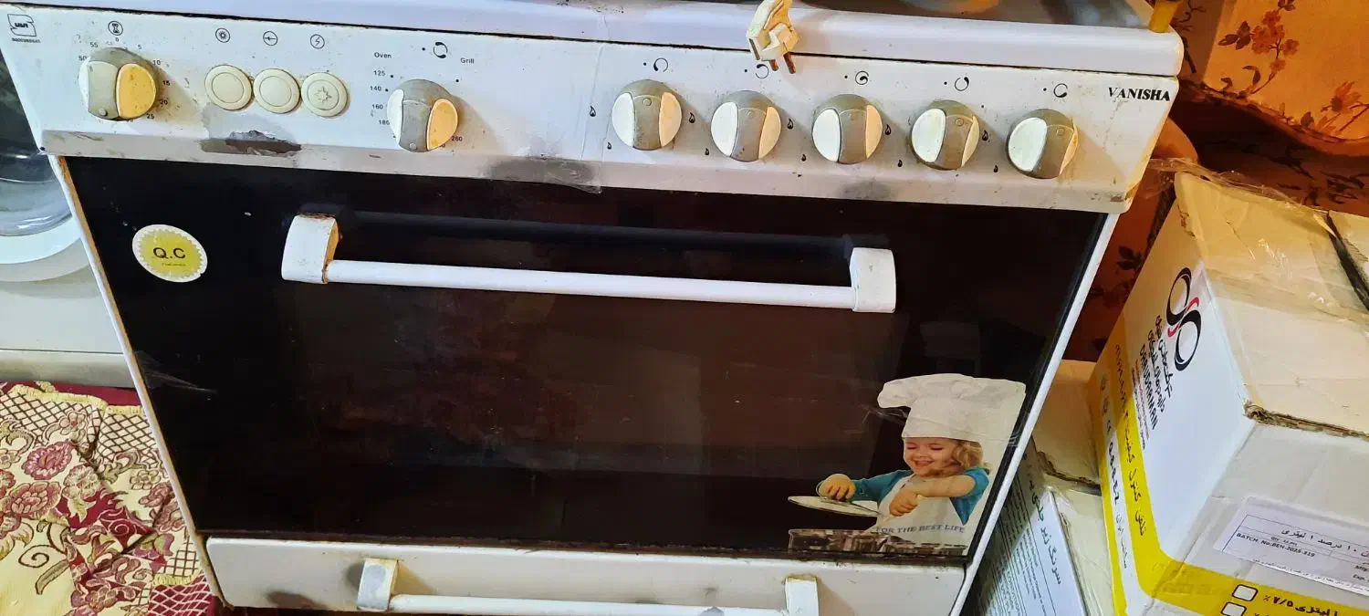 گاز فر ۵ شعله سالم بدون مشکل|اجاق گاز و لوازم برقی پخت‌وپز|جویبار, |دیوار