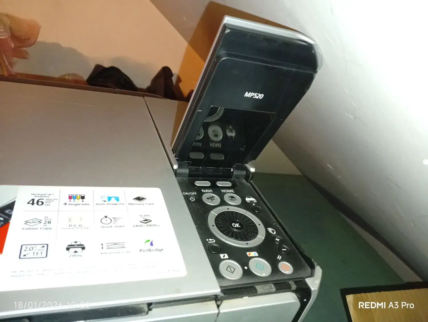 پیرینتر رنگیMp520|پرینتر، اسکنر، کپی، فکس|تهران, علم و صنعت|دیوار