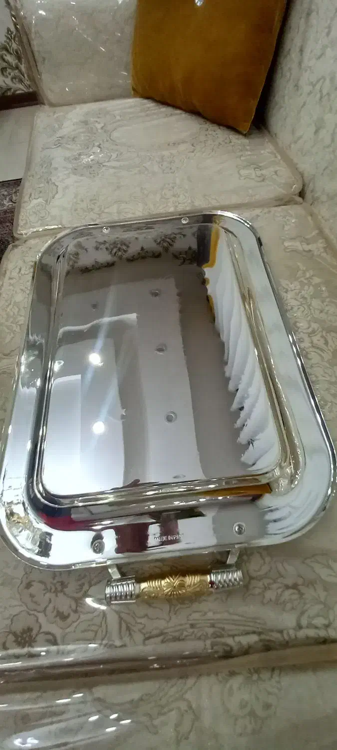 سینی گلدار طلایی مارک چین ضخیم|ظروف سرو و پذیرایی|تبریز, |دیوار