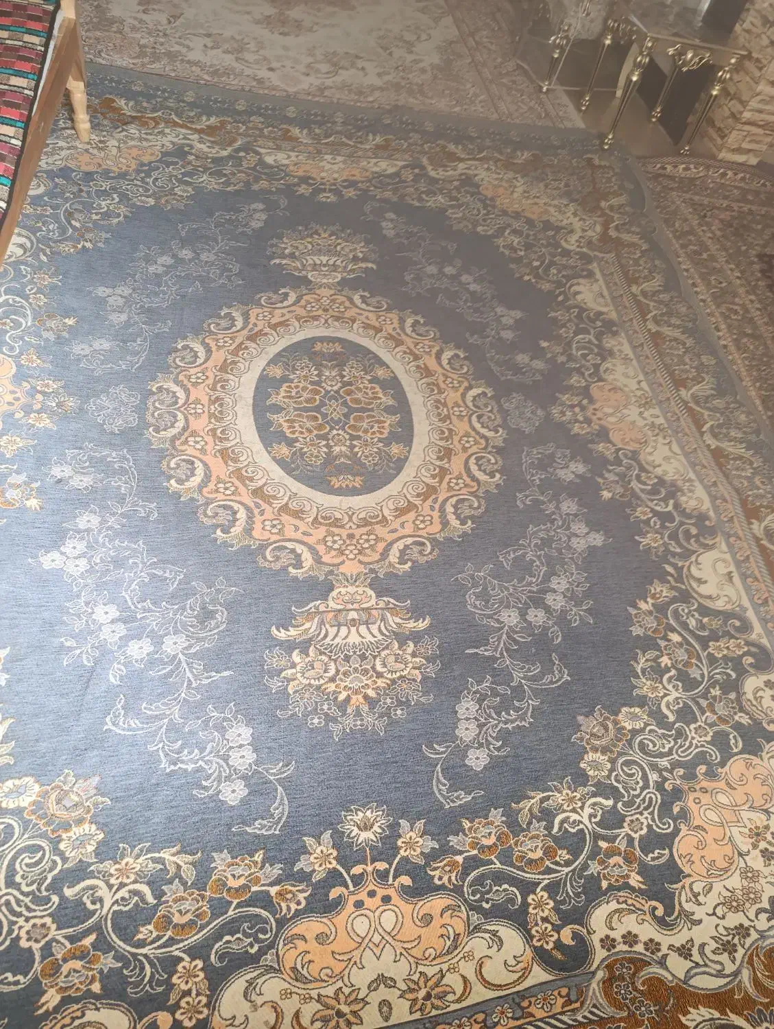 دوعدد روفرشی 12 متری زمینه آبی|روفرشی|قمصر, |دیوار