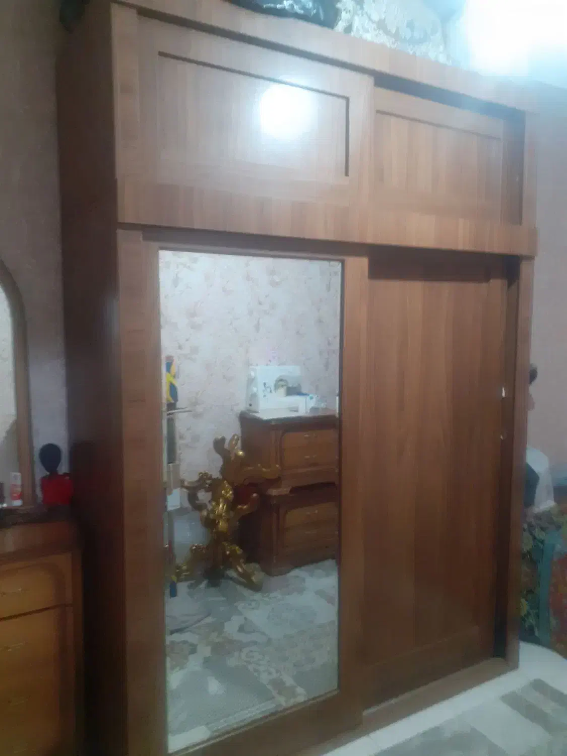 کمد دو تیکه اینه دار طول ۲۴۰ عرض ۱۷۰ عمیق ۷۰|جاکفشی، کمد، دراور|گرمدره, |دیوار