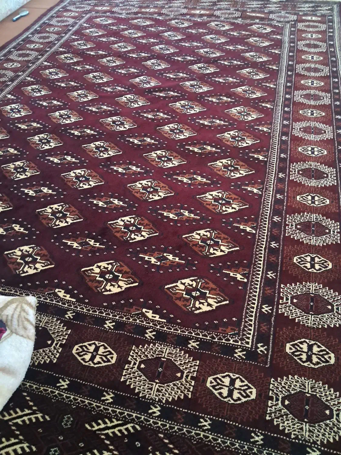 فرش ترکمنی دستبافت با نخ تبریز|فرش|سیجوال, |دیوار