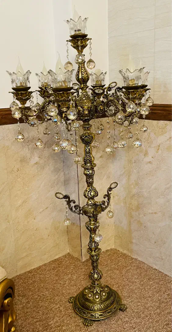 ساعت ایستاده کنار سالنی برنز آینه شمعدان|ساعت دیواری و تزئینی|زنجان, |دیوار