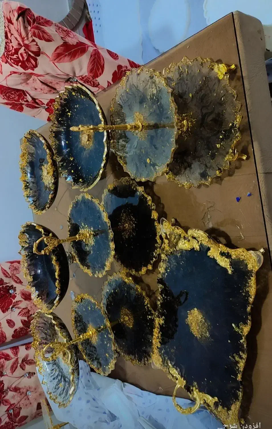 حراج ظروف رزینی بسیارشیک قیمت ها پول یه کیلو میوه|ظروف سرو و پذیرایی|نورآباد, |دیوار