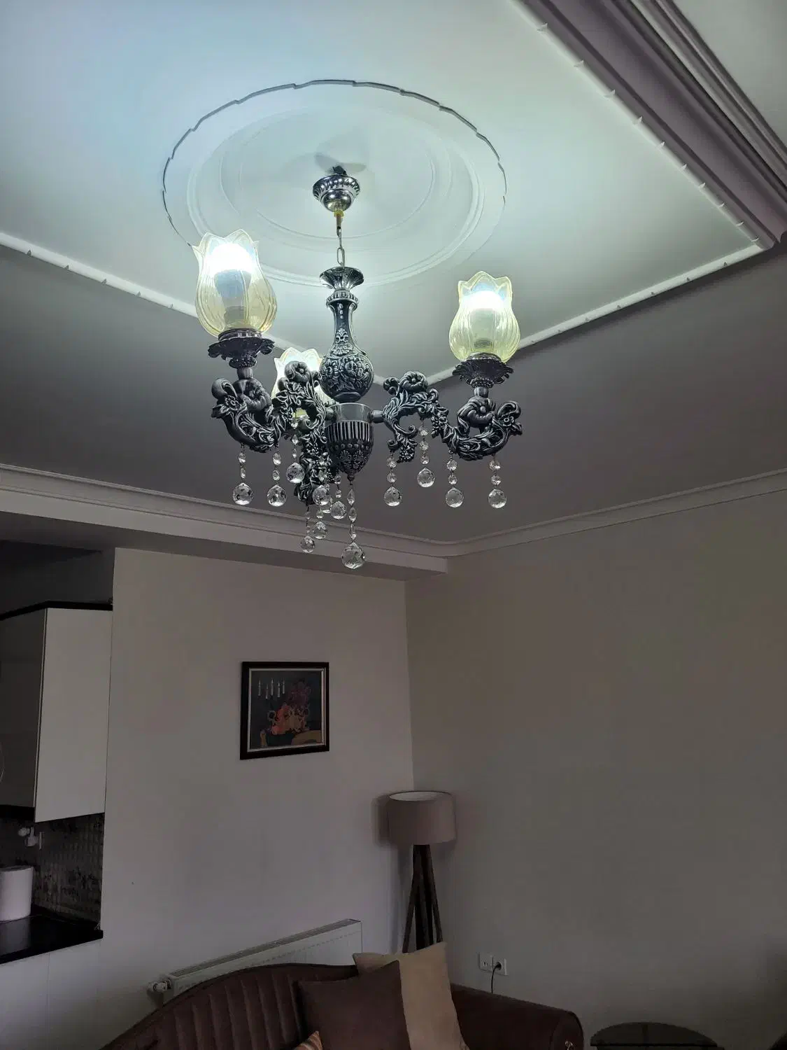 لوستر طرح برنز|لوستر و چراغ آویز|کرج, شهرک فهمیده|دیوار