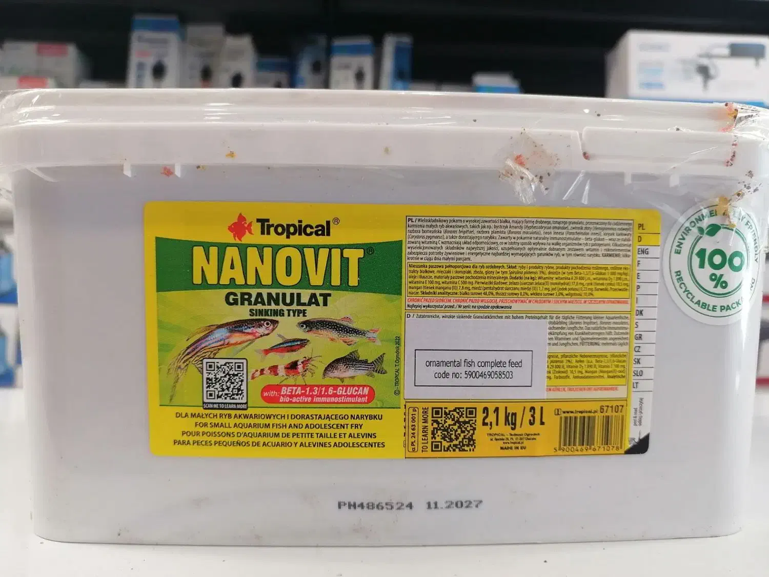 غذا تروپیکال لهستان فله فایتر فلاور تترا گلدفیش|ماهی|مشهد, فاطمیه|دیوار