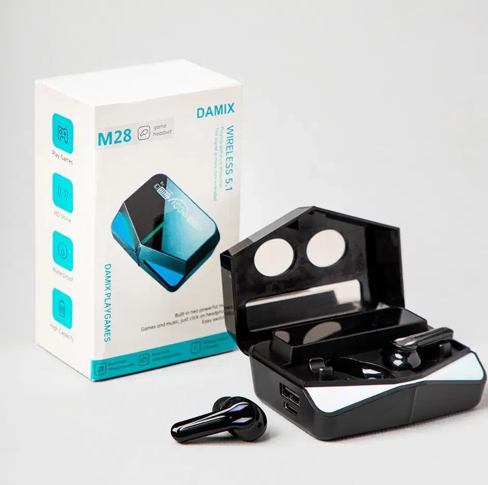 ایرپاد بلوتوثی با کیس شارژ LED رنگ مشکی|لوازم جانبی موبایل و تبلت|کازرون, |دیوار