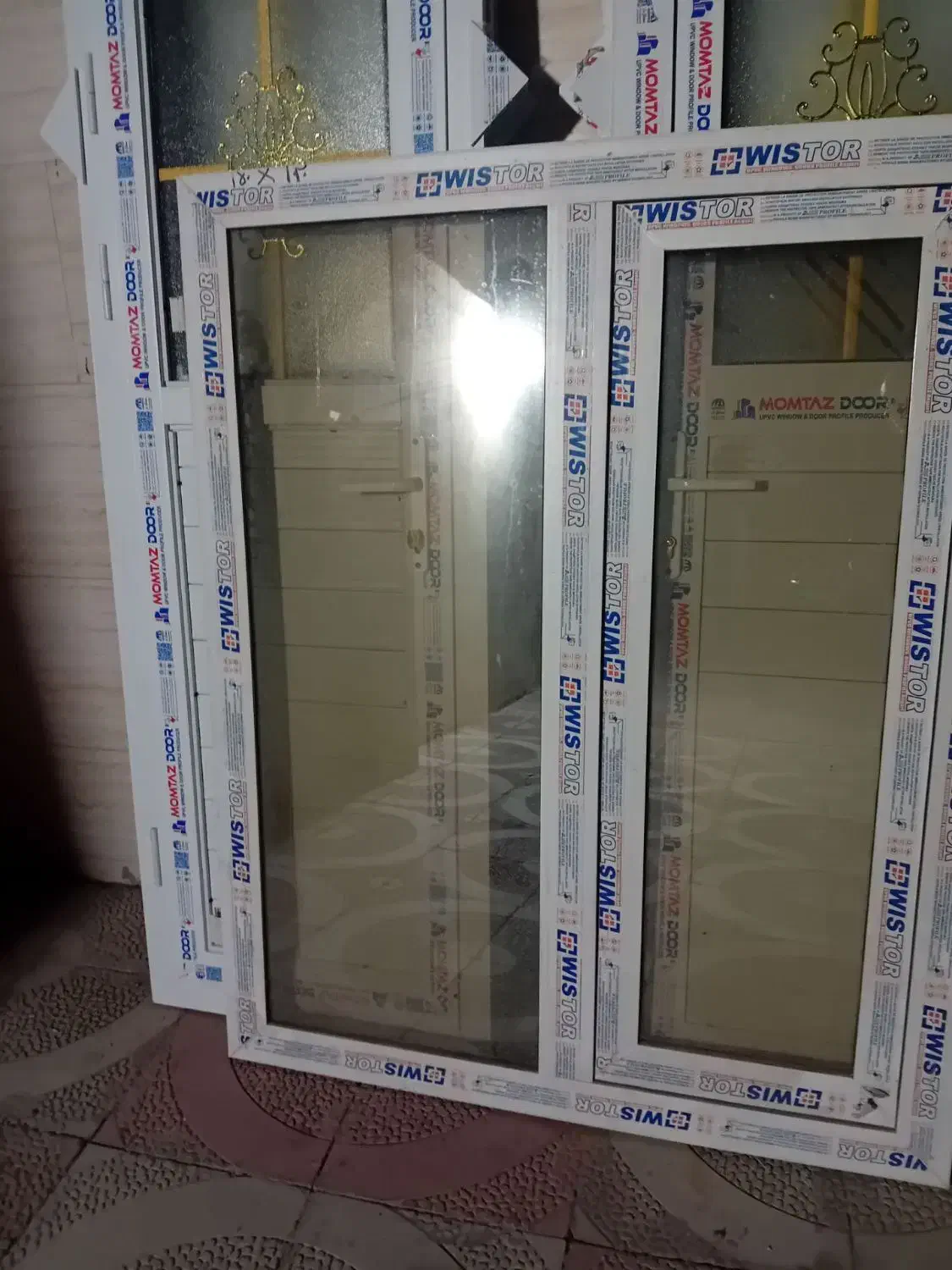 درو پنجره دو جداره پی وی سی نو|مصالح و تجهیزات ساختمان|نسیم‌شهر, |دیوار