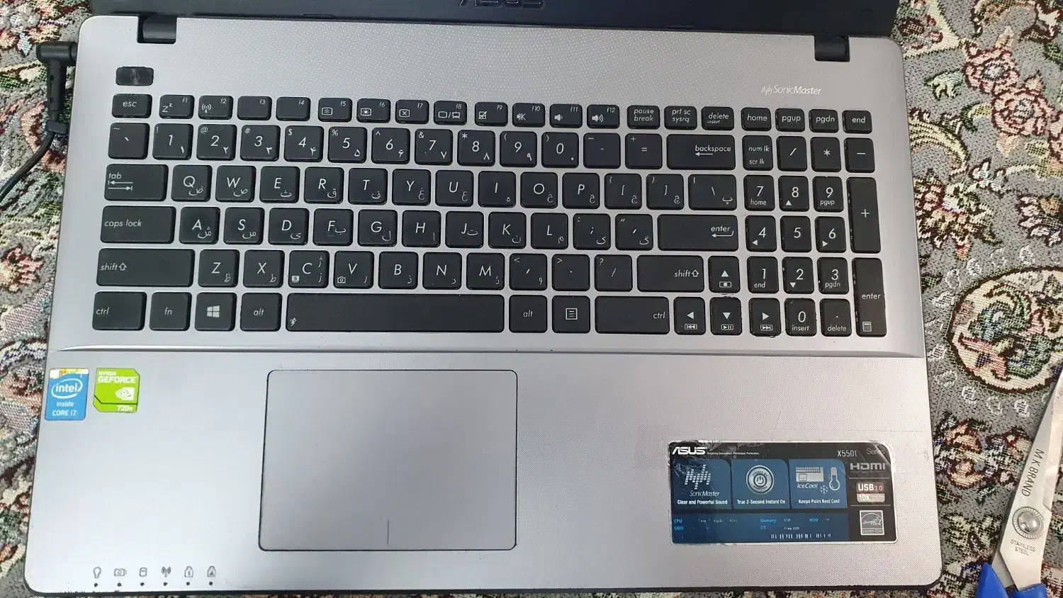 لبتاب ایسوس 550xl|رایانه همراه|تهران, حکیمیه|دیوار