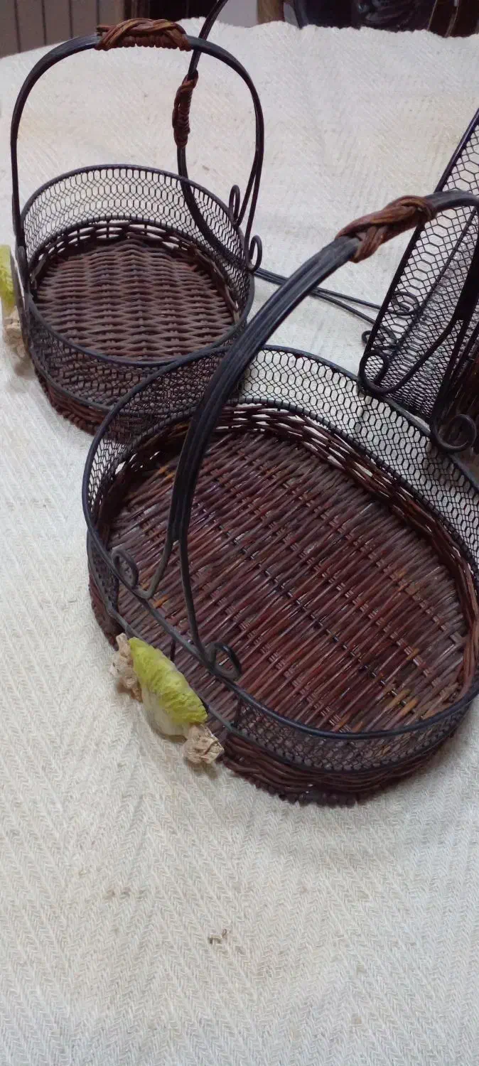 سبد فلزی  تزیینی وارداتی|صنایع دستی و سایر لوازم تزئینی|قشم, |دیوار