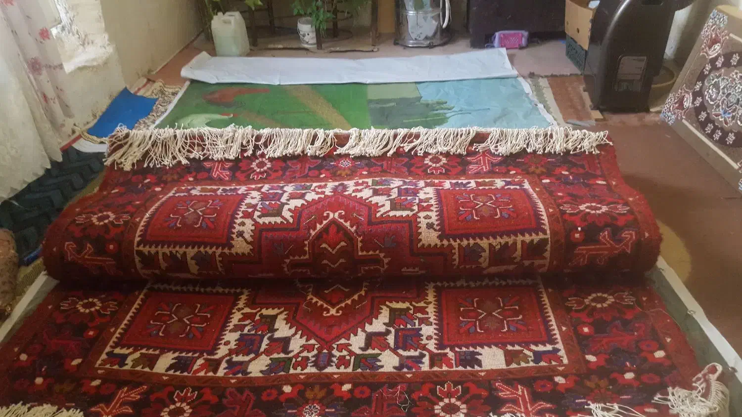 یک جفت فرش چشمزان|فرش|تبریز, |دیوار