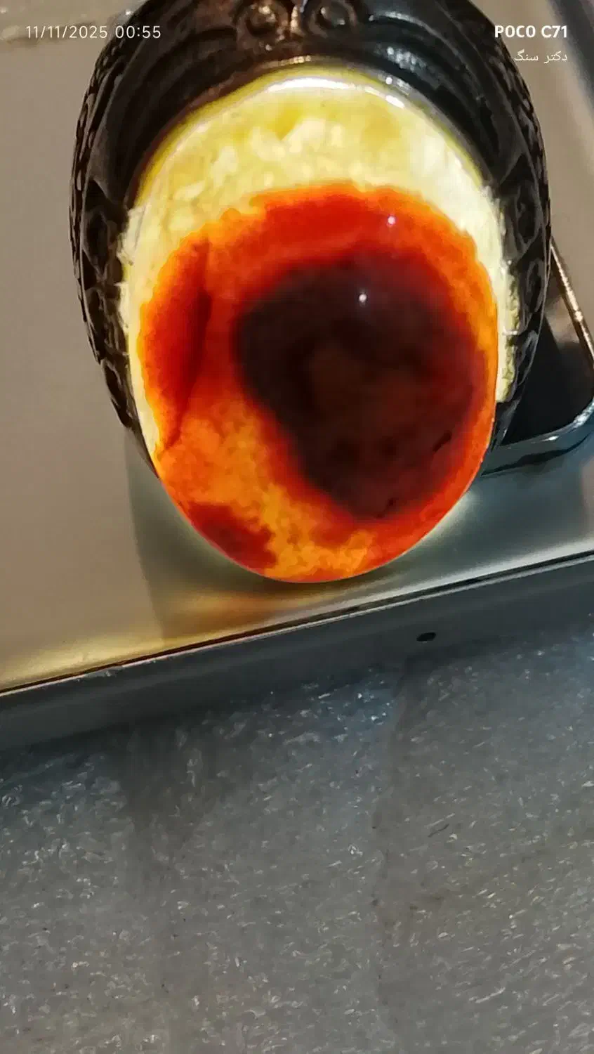 انگشتر درشت لامه تصور دار|کلکسیون اشیاء عتیقه|اهواز, زیتون کارگری|دیوار