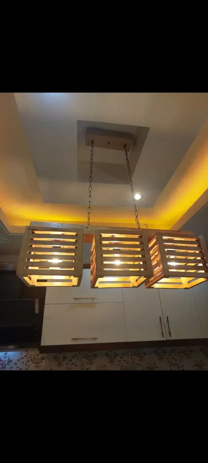 لوستر چوبی|لوستر و چراغ آویز|کهریزک, |دیوار