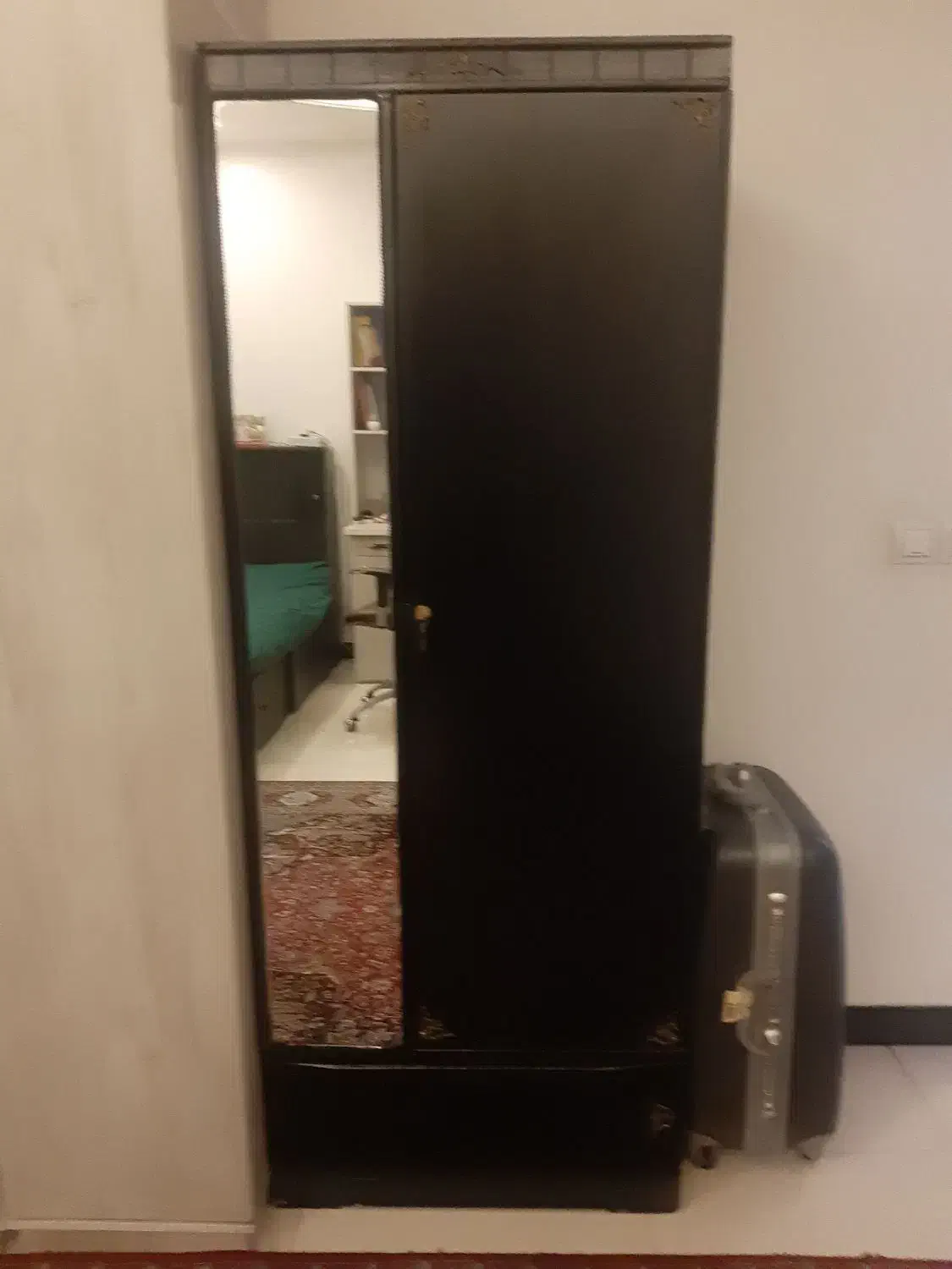 کمد لباس تک کشو جننس چوب|جاکفشی، کمد، دراور|قرچک, مهدیه|دیوار