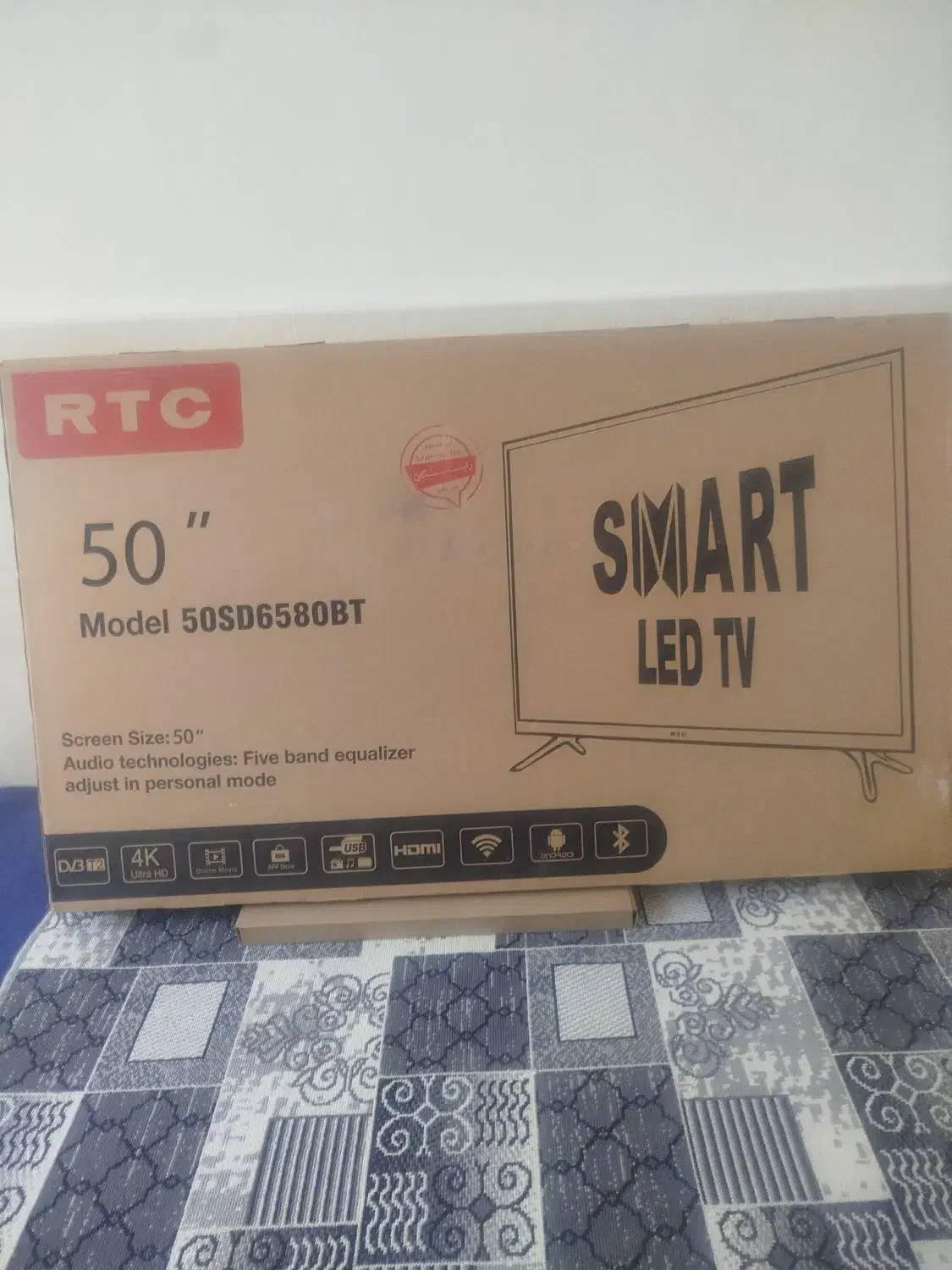 ال ای دی 50 اینچ RTC اکبند|تلویزیون و پروژکتور|سنندج, |دیوار