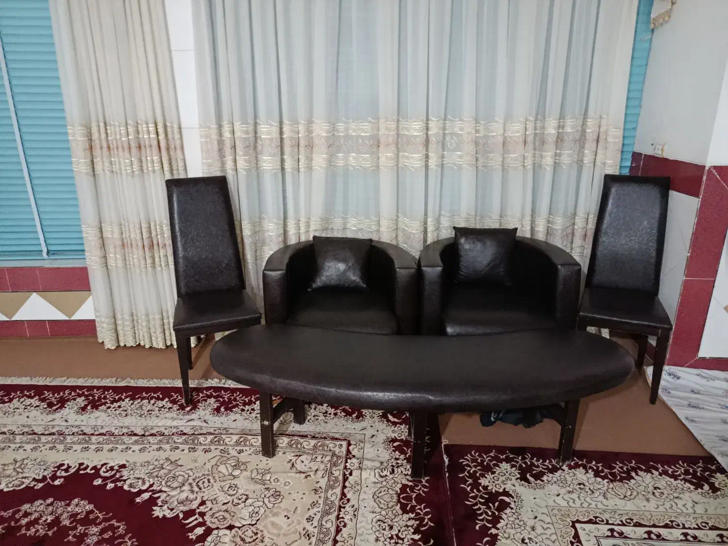 مبل چرمی با میز|مبلمان اداری|اصفهان, میرعماد|دیوار