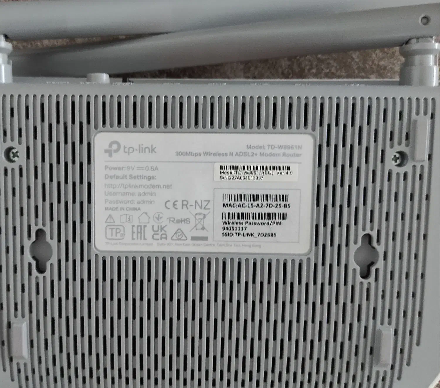 مودم روتر ADSL2+ تی پی لینک مدل TD-8961N-V4|مودم و تجهیزات شبکه|مشهد, نیروی هوایی|دیوار