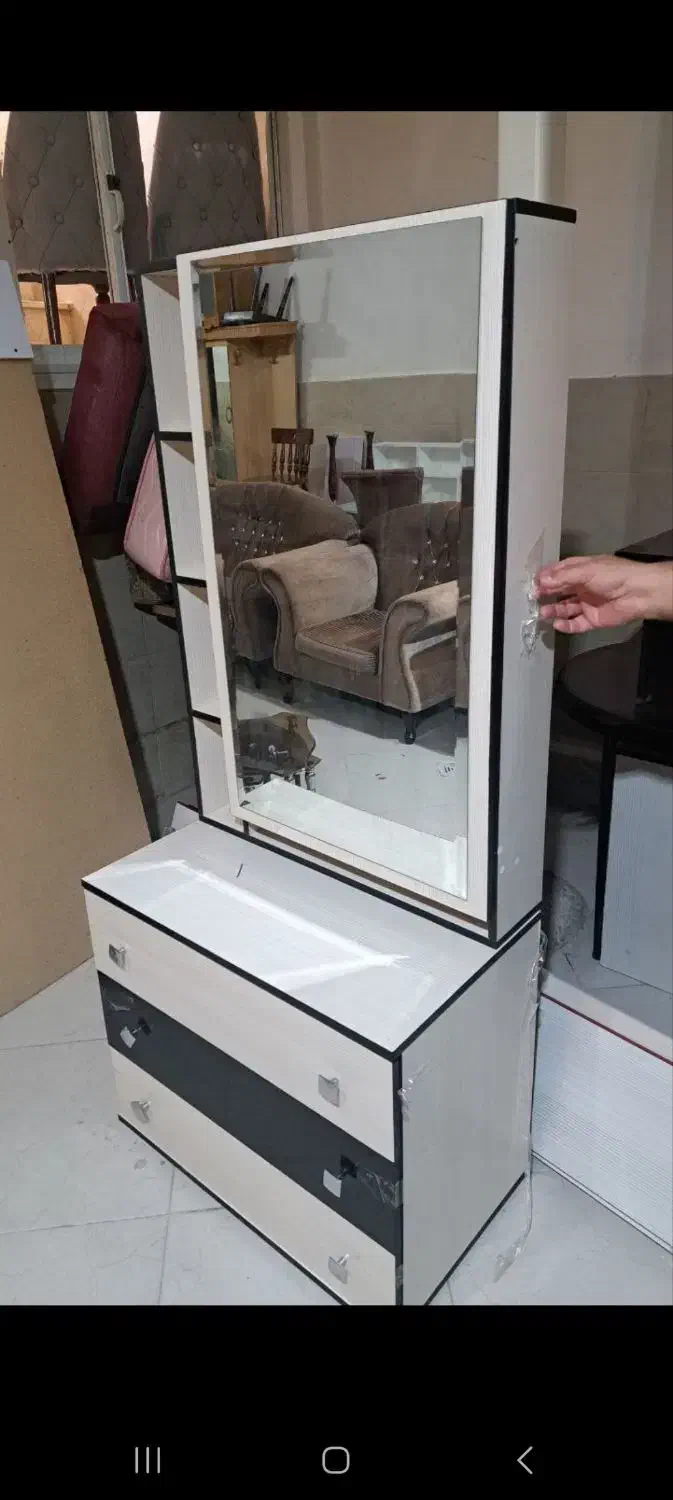 میز و آینه دراور|جاکفشی، کمد، دراور|سمنان, |دیوار