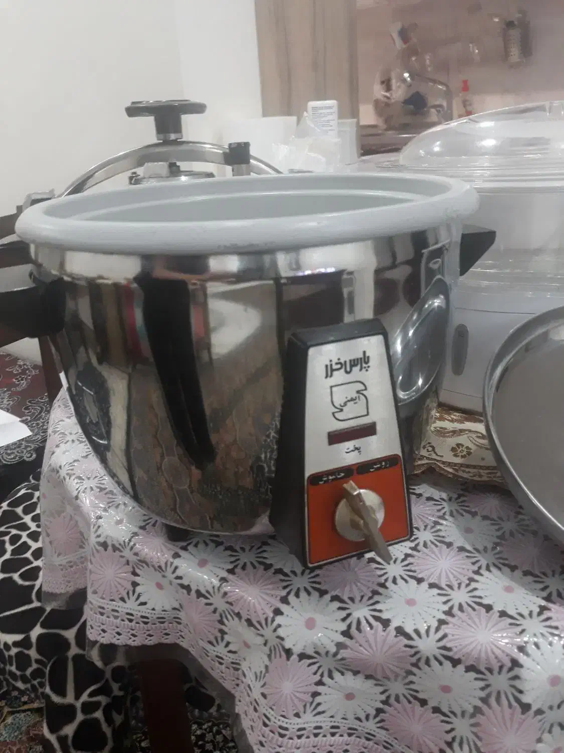 پلو پز پارس خزر ۶ نفره در حد نو|اجاق گاز و لوازم برقی پخت‌وپز|پردیس, فاز ۱۱|دیوار