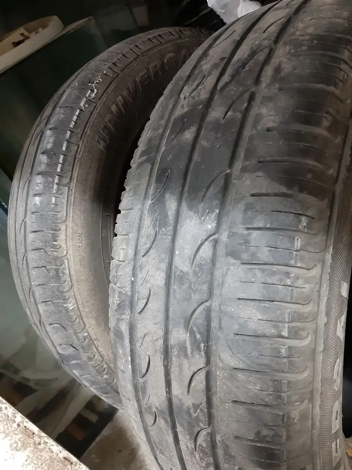 لاستیک پراید ۲ حلقه سالم|قطعات یدکی و لوازم جانبی|سبزوار, توحیدشهر|دیوار