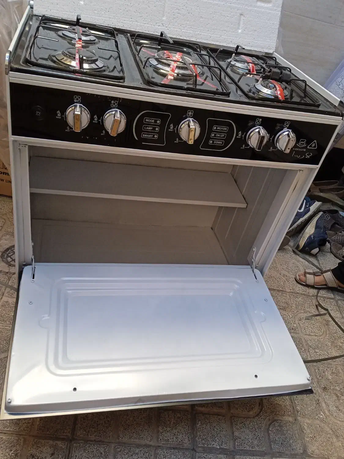 اجاق گاز پنج شعله طرح فر نو|اجاق گاز و لوازم برقی پختوپز|مشهد, خواجه ربیع|دیوار