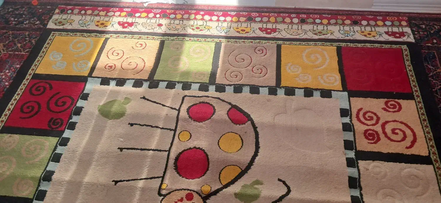 گلیم فرش اتاق کودک دست دوم تمیز|فرش|فاضل آباد, |دیوار