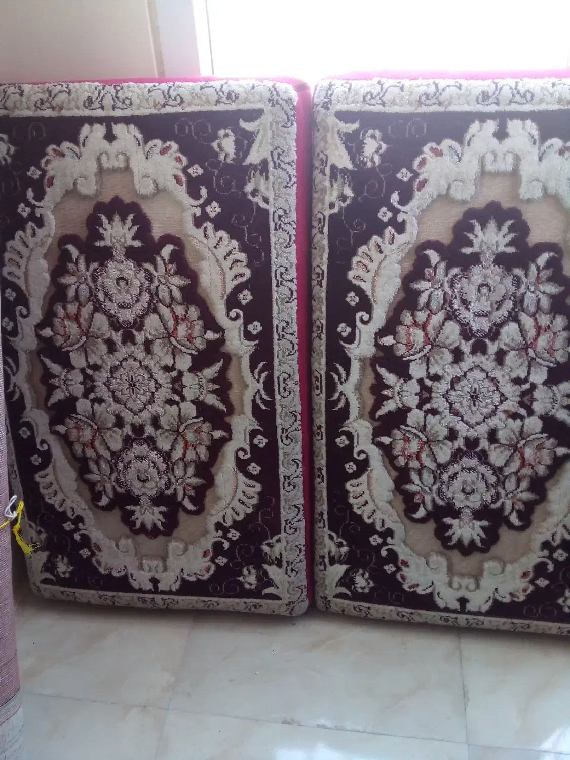 دوعدد پشتی دیواری ماشینی|فرش|پرند, فاز ۶|دیوار