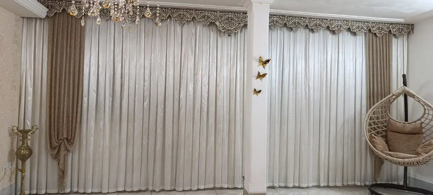 ۲۱متر پرده|پرده، رانر، رومیزی|قم, علی آباد سعدگان|دیوار