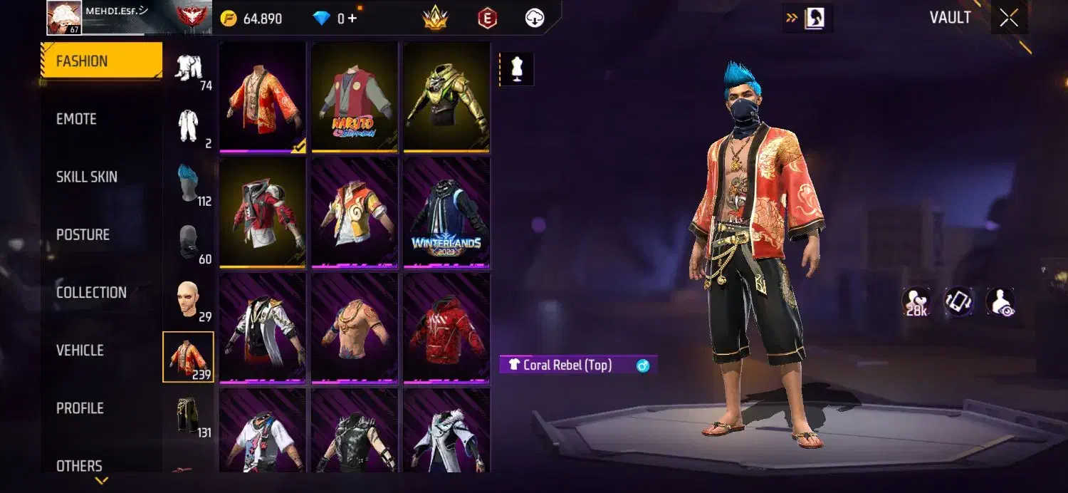 اکانت فری فایر گاد|کنسول، بازی ویدئویی و آنلاین|اسفراین, |دیوار