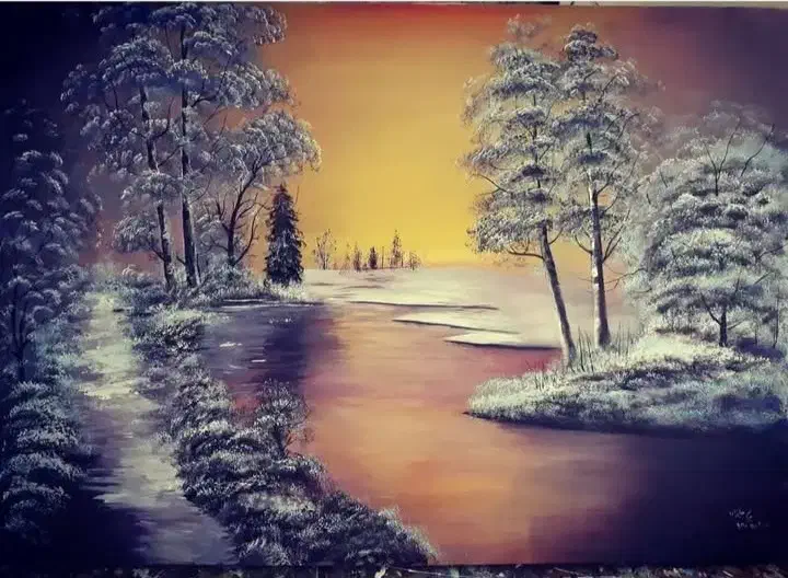 تابلو نقاشی رنگ و روغن|تابلو، نقاشی، عکس|بستان آباد, |دیوار