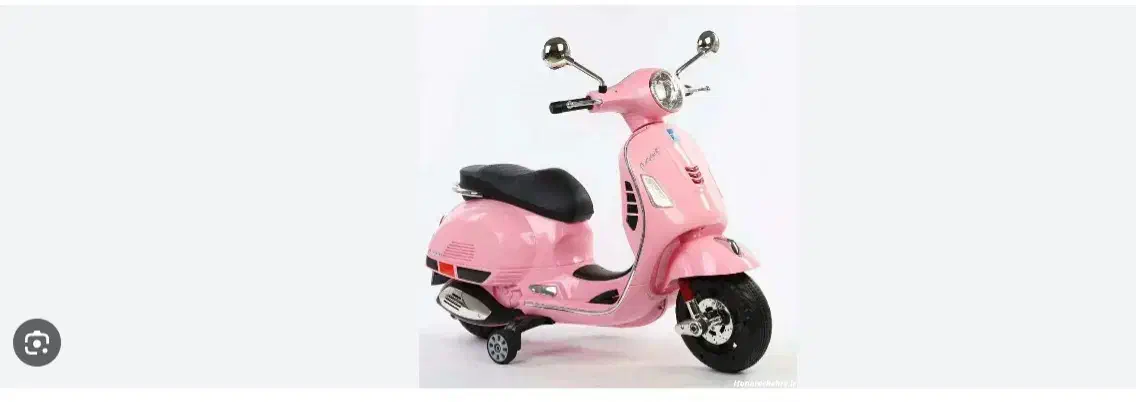 موتور شارژی وسپا صورتی|اسباببازی|کیش, |دیوار