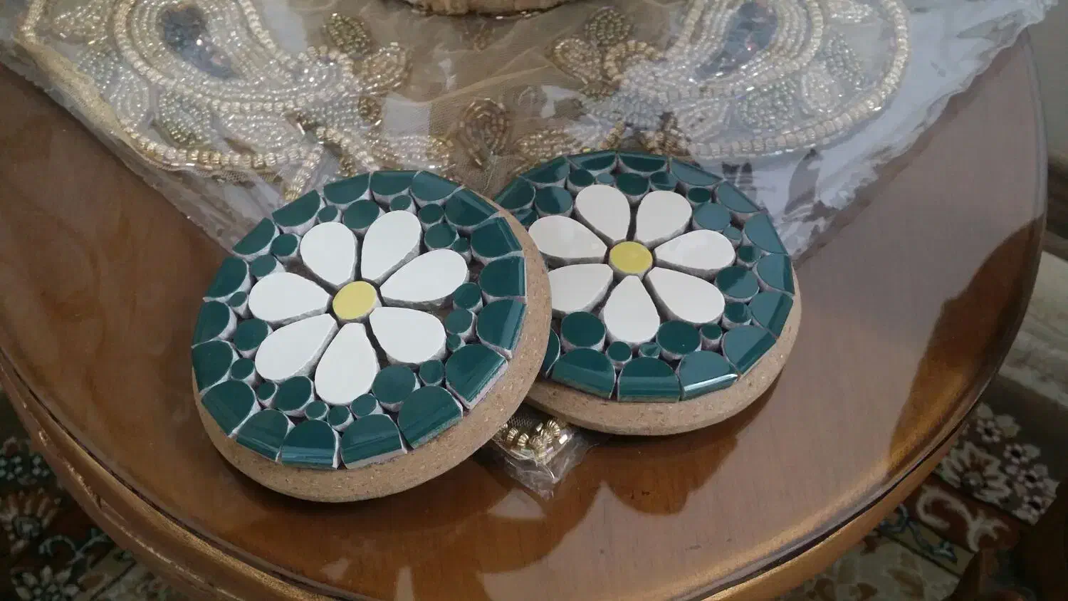 جا شمعی زیر لیوانی|صنایع دستی و سایر لوازم تزئینی|قم, انسجام|دیوار